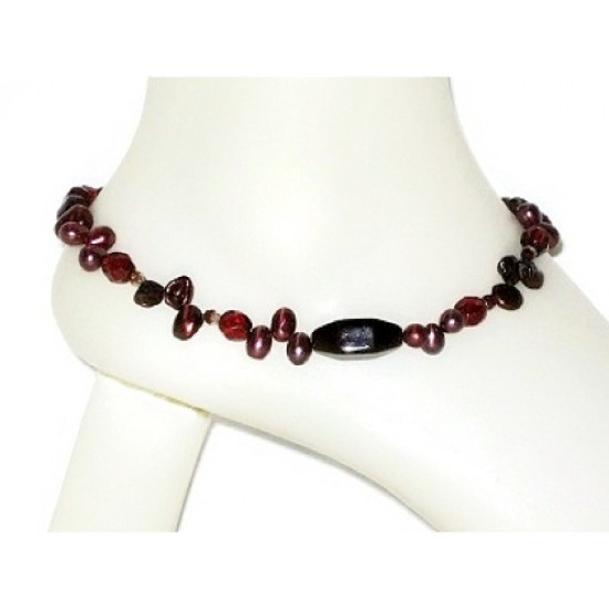 Cranberry Ankle Bracelet