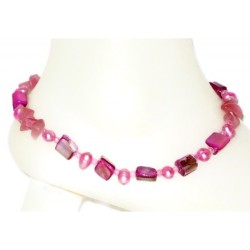 Flamingo Pink and Fuchsia Ankle Bracelet