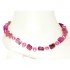 Flamingo Pink and Fuchsia Ankle Bracelet