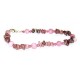 Pink Semi-Precious Beaded Ankle Bracelet