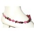 Pink Semi-Precious Beaded Ankle Bracelet