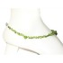 Peridot Chip Beaded Ankle Bracelet 