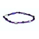 Purple Mother-of-Pearl and Jade Anklet