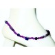 Purple Mother-of-Pearl and Jade Anklet