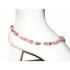 Rhodonite Chip Beaded Ankle Bracelet