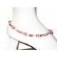 Rhodonite Chip Beaded Ankle Bracelet