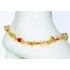 Citrine and Orange Ankle Bracelet