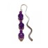 Dark Purple Beaded Bookmark