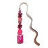 Deep Fuchsia and Hot Pink Beaded Bookmark