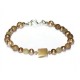 Tan, Beige and Champagne Bracelet and Earring Set