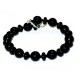 Black Onyx and Agate Bracelet Set