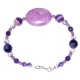 Purple Crazy Lace, Sardonyx and Mother-of-Pearl Bracelet Set