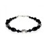 Black Onyx and Gray Jasper Bracelet