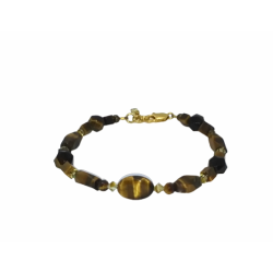 Brown Tiger Eye Beaded Bracelet