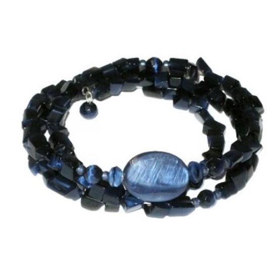 Dark Navy Blue Wrap Bracelet