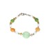 Mint Green, Peach and White Bracelet