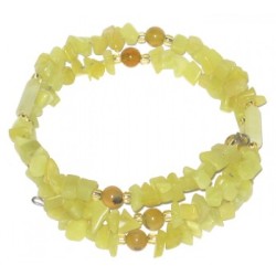 Olive  Jade Wrap Bracelet