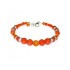 Orange Semi-Precious and Crystal Bracelet