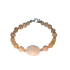 Elegant Peach Beaded Bracelet