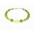 Peach, Lime Green and Chartreuse Bracelet 