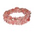 Pink Cherry Quartz Wrap Bracelet