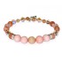 Peach Semi-Precious and Crystal Bridesmaid Bracelet 