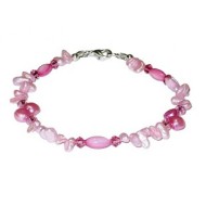 Pink Keshi and Freshwater Pearl  Bridal Bracelet