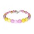 Pink and Yellow Bridesmaid Bracelet 