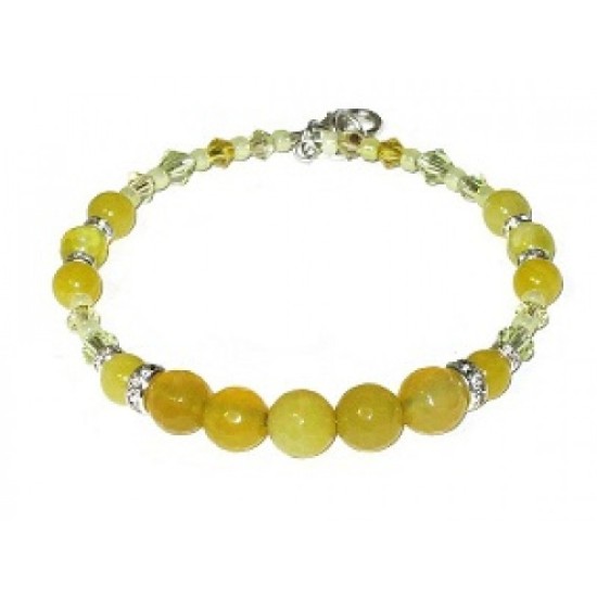 Yellow Semi-Precious Bridesmaid Bracelet