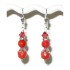 Coral Bridesmaid Drop Earrings 