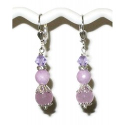 Lilac Jade Bridesmaid Earrings