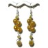 Yellow Freshwater Dancing Pearl Earrings