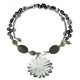 Gray Flower Choker Set