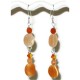 Orange, Salmon and Peach Earring and Choker Set