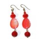 Red Choker and Earring Set