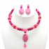 Magenta and Fuchsia Choker Set