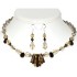 Golden Shadow Crystal and Tiger Eye Choker Set