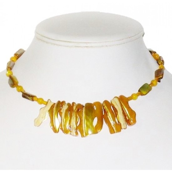 Yellow Mother-of-Pearl Choker