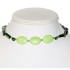 Green Chalk Turquoise, Mother-of-Pearl and Crystal Choker