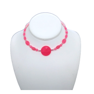 Hot Pink Statement Choker