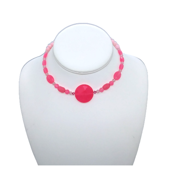 Hot Pink Statement Choker