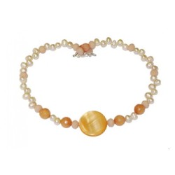 Peach and Ivory Choker