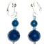 Blueberry Sardonyx Clip-On Earrings