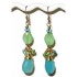 Light Green and Aqua Chalcedony Earrings