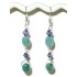 Aqua and Violet Earrings