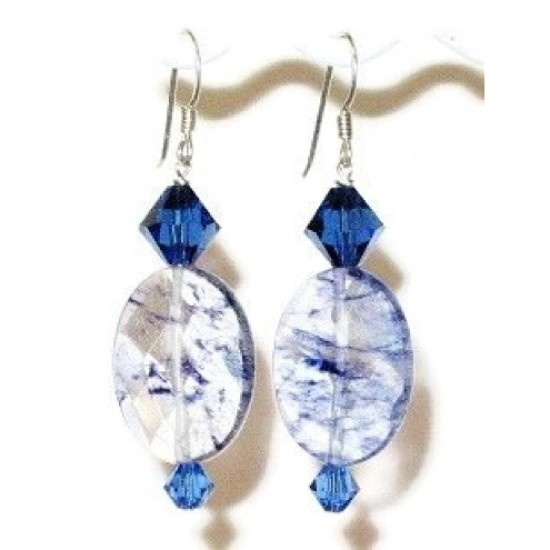 Blueberry Quartz Earrings