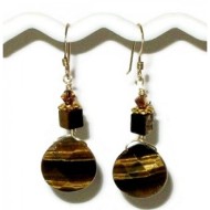 Tiger Eye Briolette Earrings