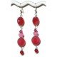 Pink Blend Dangle Earrings