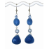 Delicate Blue Earrings with Freshwater Pearls