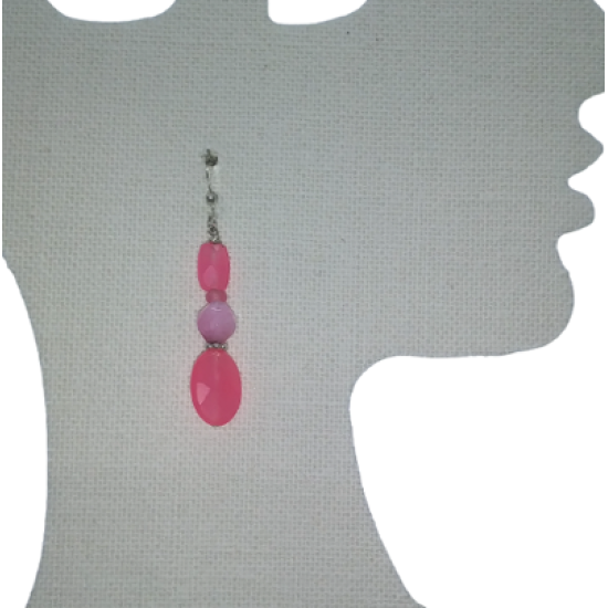 Hot Pink and Light Pink Earrings